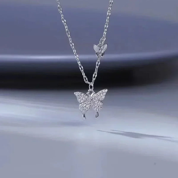 Collier Papillon Cristal – Pendentif Élégant en Zircon
